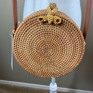 Rattan Circle Purse NWT